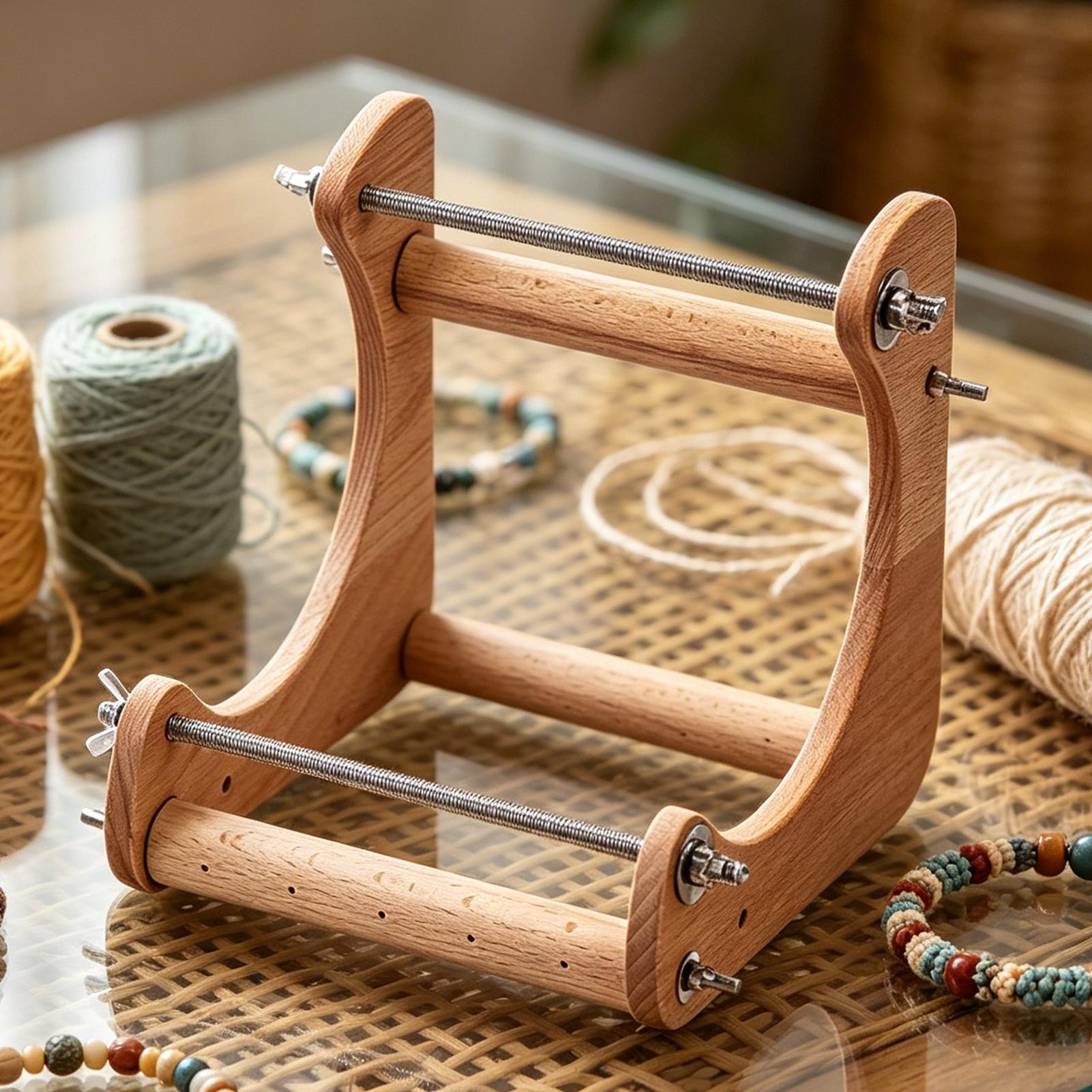 Wood Beading Loom Adjustable V - Jewelry Making Machines review and price