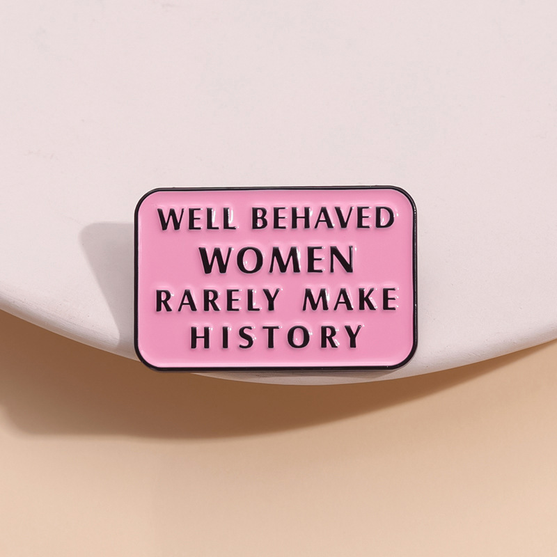 Feminist Enamel Pins Well Beha - Jewelry Making History review and price