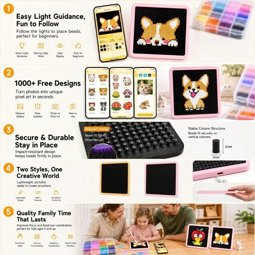 LED Smart Fuse Bead Pegboard,  - Jewelry Making Board review and price