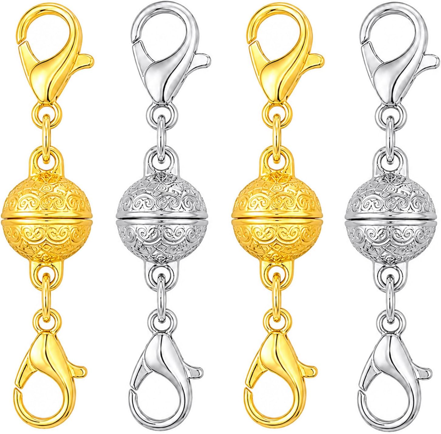 Magnetic Necklace Clasp with L - Lobster Clasp Silver review and price